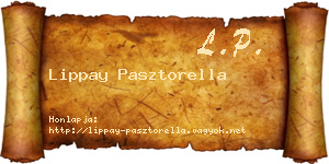 Lippay Pasztorella névjegykártya